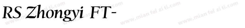 RS Zhongyi FT字体转换